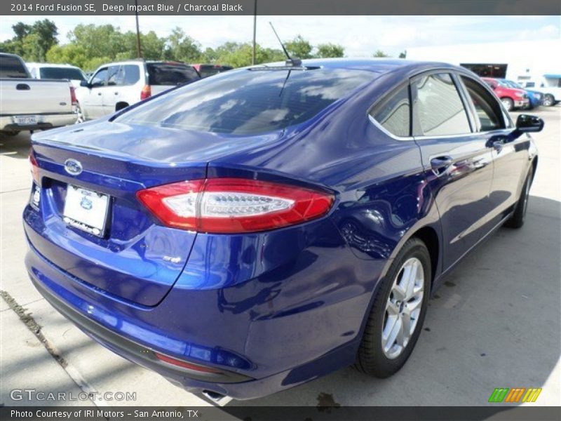 Deep Impact Blue / Charcoal Black 2014 Ford Fusion SE