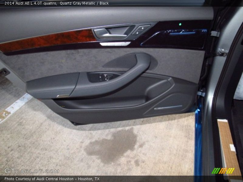 Quartz Gray Metallic / Black 2014 Audi A8 L 4.0T quattro