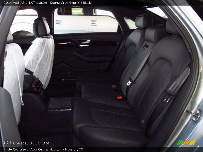 Quartz Gray Metallic / Black 2014 Audi A8 L 4.0T quattro