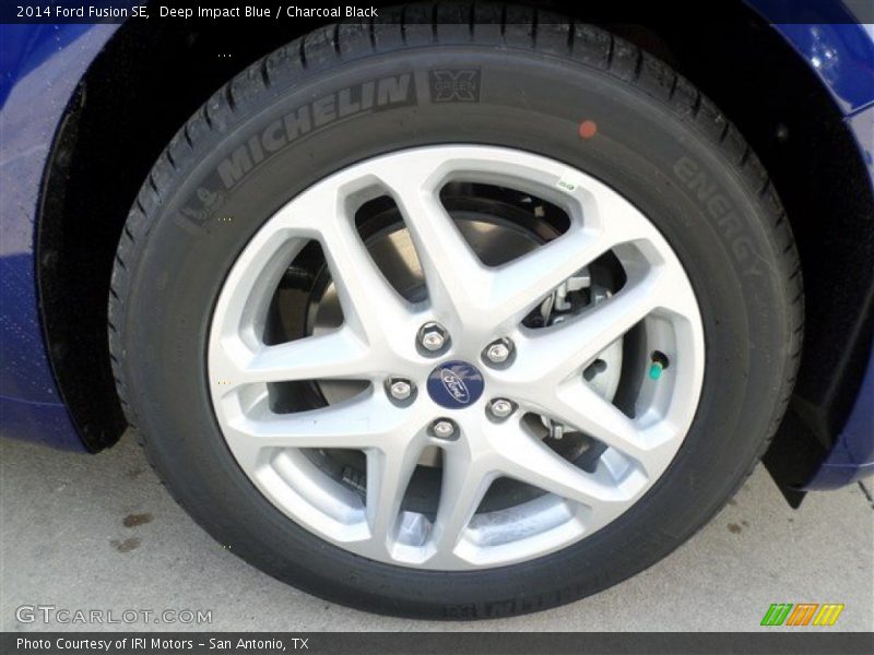 Deep Impact Blue / Charcoal Black 2014 Ford Fusion SE