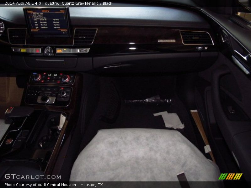 Quartz Gray Metallic / Black 2014 Audi A8 L 4.0T quattro