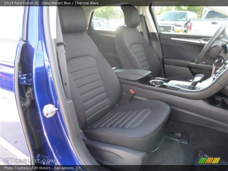 Deep Impact Blue / Charcoal Black 2014 Ford Fusion SE