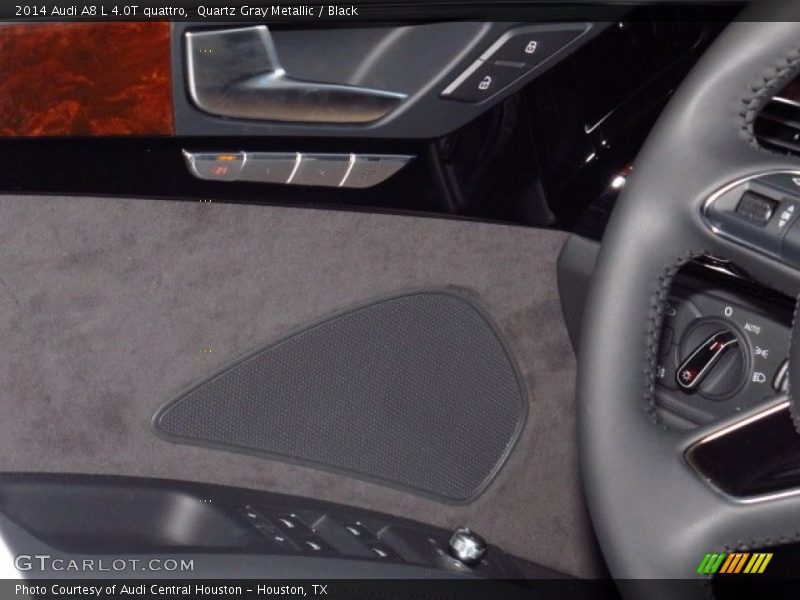 Quartz Gray Metallic / Black 2014 Audi A8 L 4.0T quattro