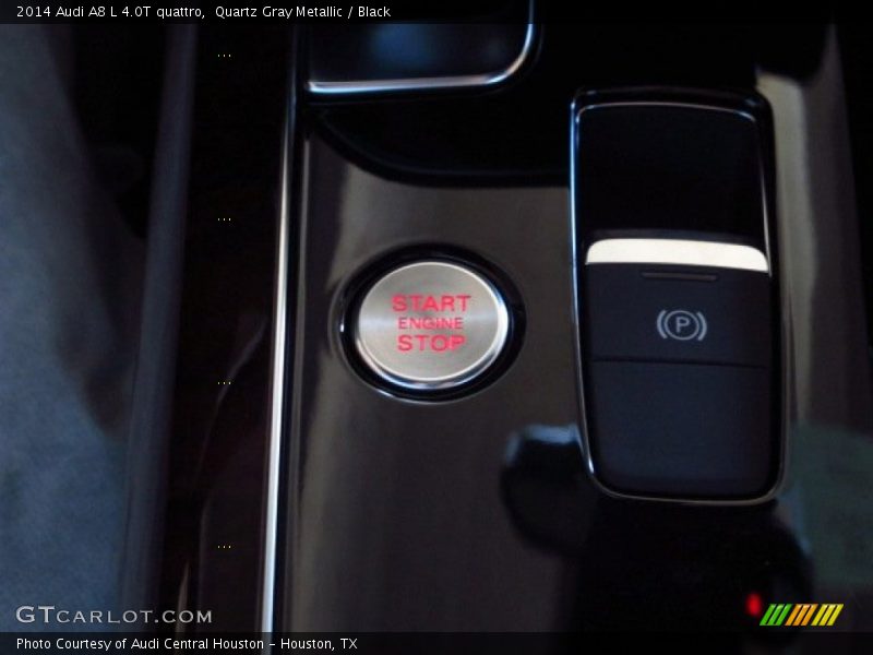 Quartz Gray Metallic / Black 2014 Audi A8 L 4.0T quattro