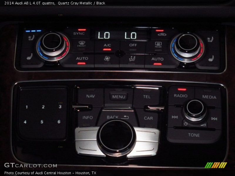 Quartz Gray Metallic / Black 2014 Audi A8 L 4.0T quattro
