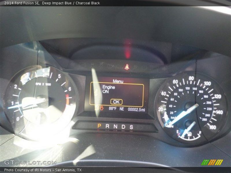 Deep Impact Blue / Charcoal Black 2014 Ford Fusion SE