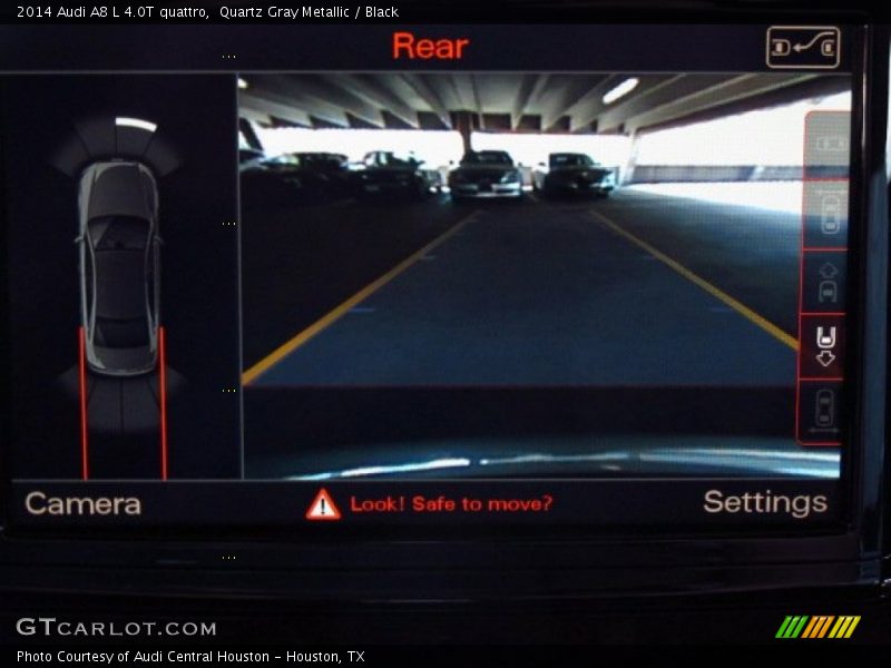 Quartz Gray Metallic / Black 2014 Audi A8 L 4.0T quattro