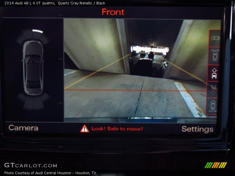 Quartz Gray Metallic / Black 2014 Audi A8 L 4.0T quattro