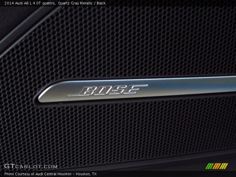 Quartz Gray Metallic / Black 2014 Audi A8 L 4.0T quattro