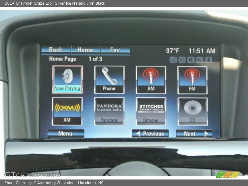 Silver Ice Metallic / Jet Black 2014 Chevrolet Cruze Eco