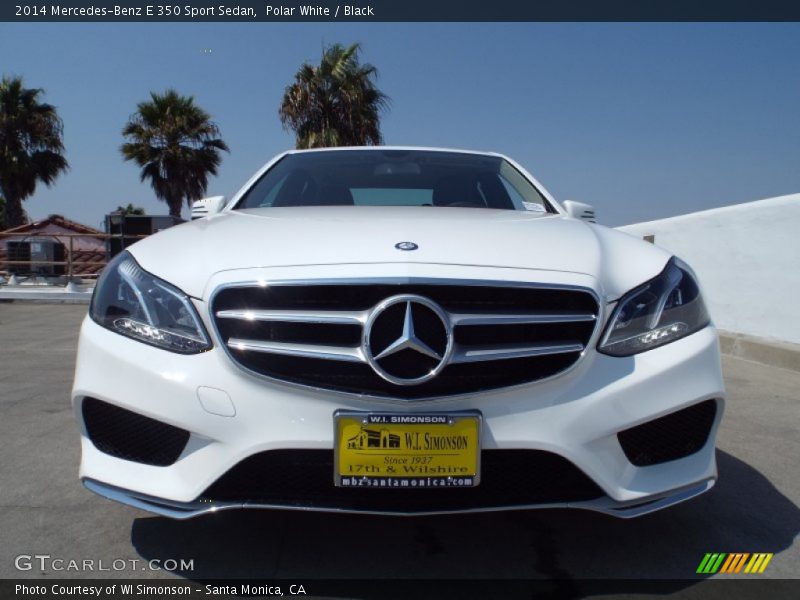 Polar White / Black 2014 Mercedes-Benz E 350 Sport Sedan