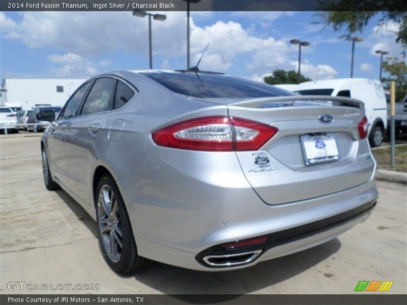 Ingot Silver / Charcoal Black 2014 Ford Fusion Titanium