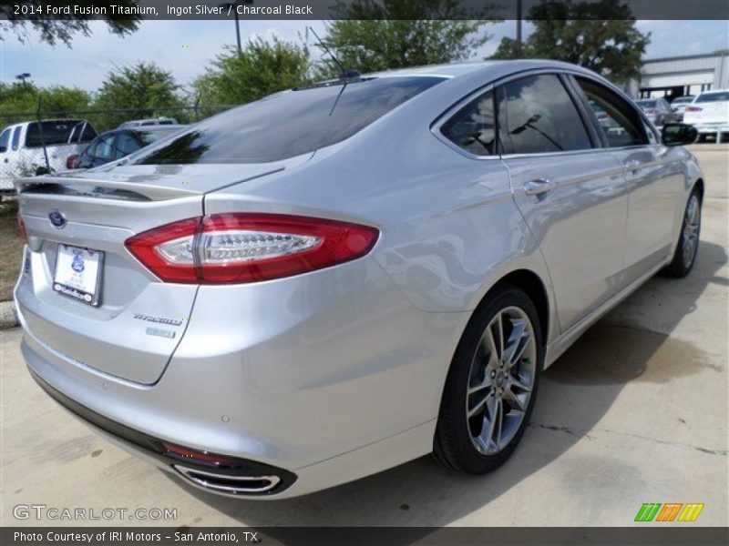 Ingot Silver / Charcoal Black 2014 Ford Fusion Titanium