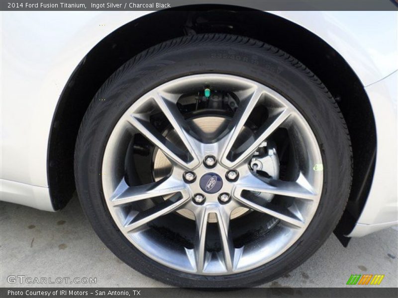 Ingot Silver / Charcoal Black 2014 Ford Fusion Titanium
