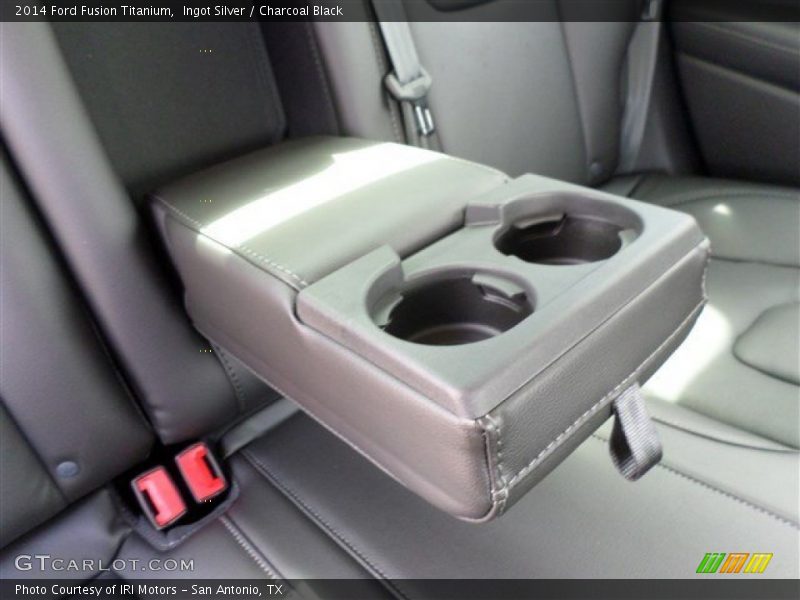 Ingot Silver / Charcoal Black 2014 Ford Fusion Titanium
