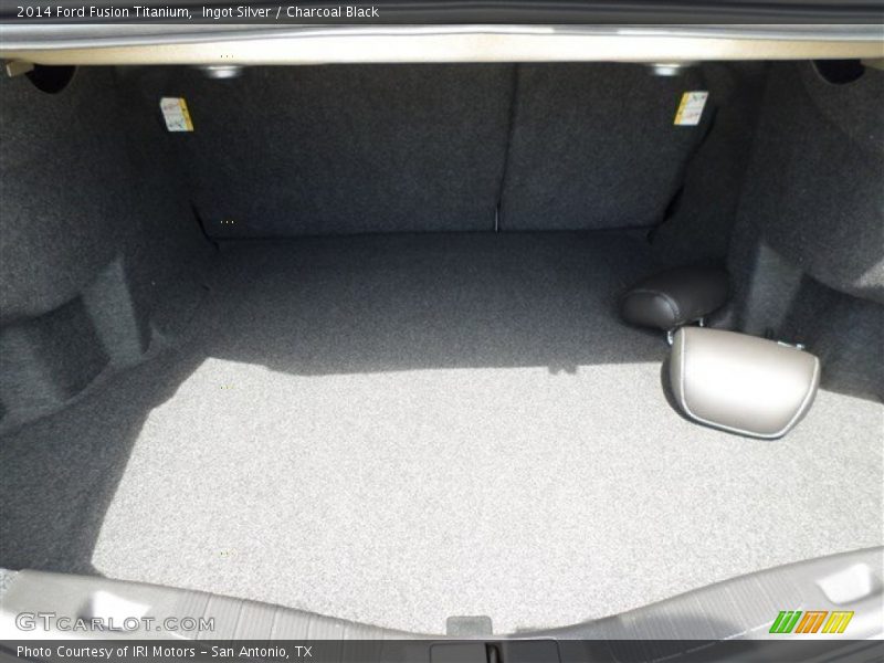 Ingot Silver / Charcoal Black 2014 Ford Fusion Titanium