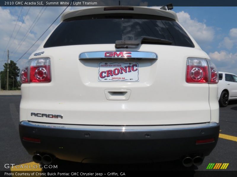Summit White / Light Titanium 2010 GMC Acadia SLE