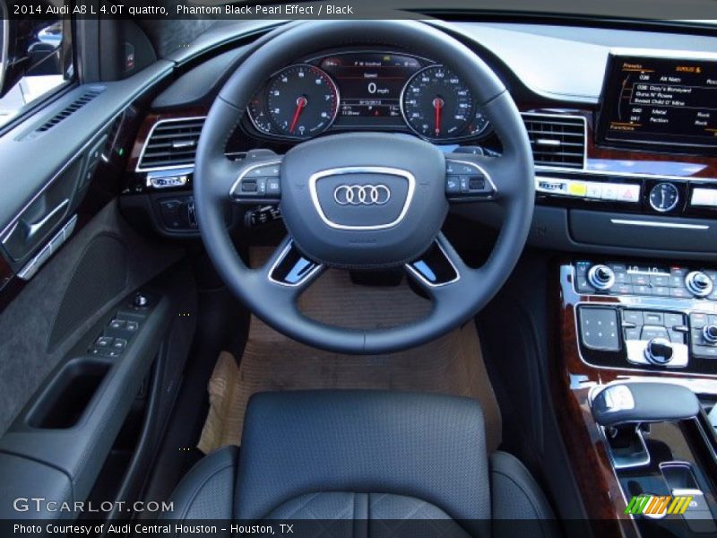 Phantom Black Pearl Effect / Black 2014 Audi A8 L 4.0T quattro