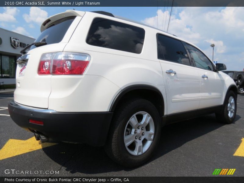 Summit White / Light Titanium 2010 GMC Acadia SLE