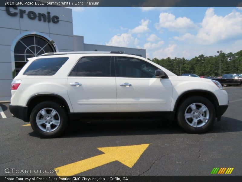 Summit White / Light Titanium 2010 GMC Acadia SLE