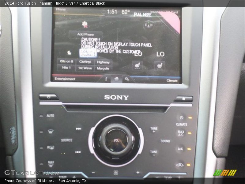 Ingot Silver / Charcoal Black 2014 Ford Fusion Titanium
