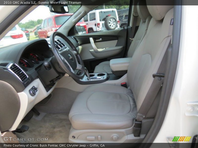 Summit White / Light Titanium 2010 GMC Acadia SLE