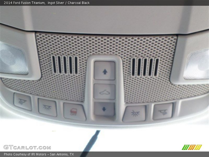 Ingot Silver / Charcoal Black 2014 Ford Fusion Titanium