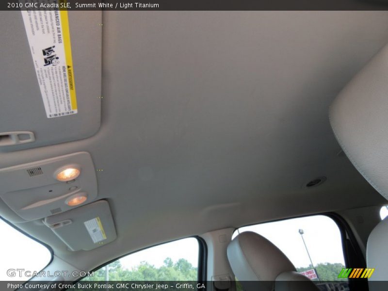Summit White / Light Titanium 2010 GMC Acadia SLE