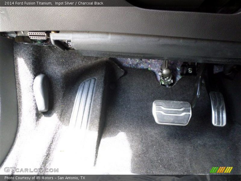Ingot Silver / Charcoal Black 2014 Ford Fusion Titanium
