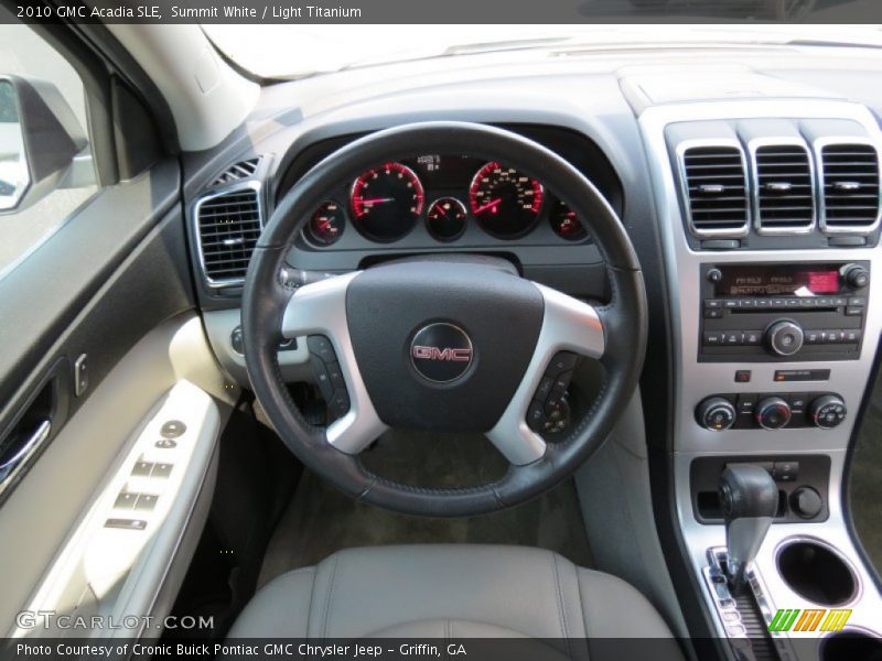 Summit White / Light Titanium 2010 GMC Acadia SLE