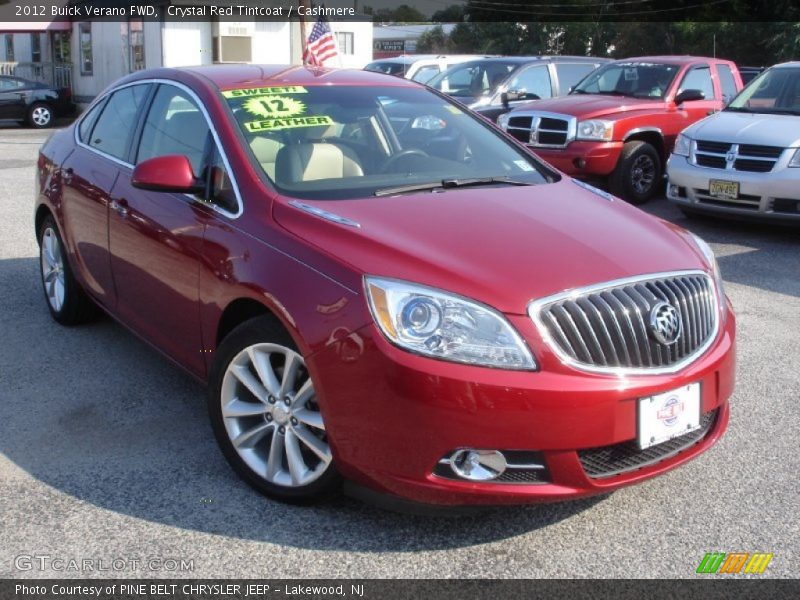 Crystal Red Tintcoat / Cashmere 2012 Buick Verano FWD
