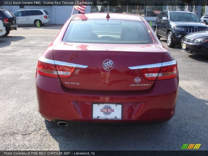 Crystal Red Tintcoat / Cashmere 2012 Buick Verano FWD
