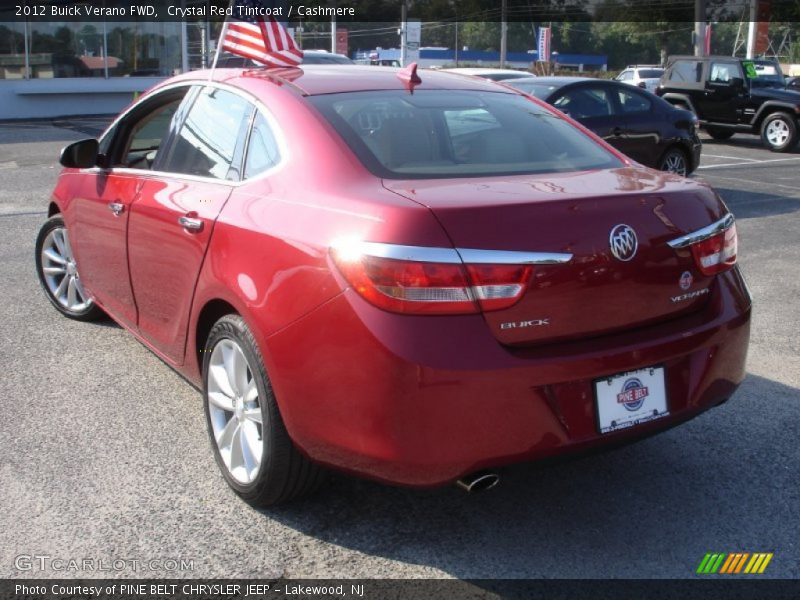 Crystal Red Tintcoat / Cashmere 2012 Buick Verano FWD