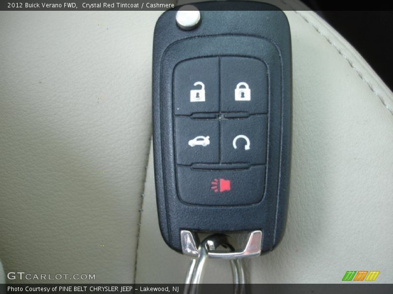 Crystal Red Tintcoat / Cashmere 2012 Buick Verano FWD