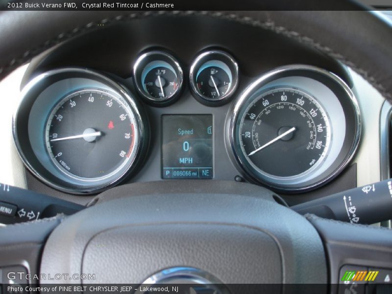 Crystal Red Tintcoat / Cashmere 2012 Buick Verano FWD