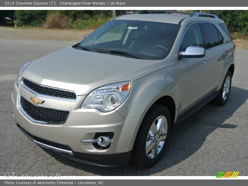 Champagne Silver Metallic / Jet Black 2014 Chevrolet Equinox LTZ