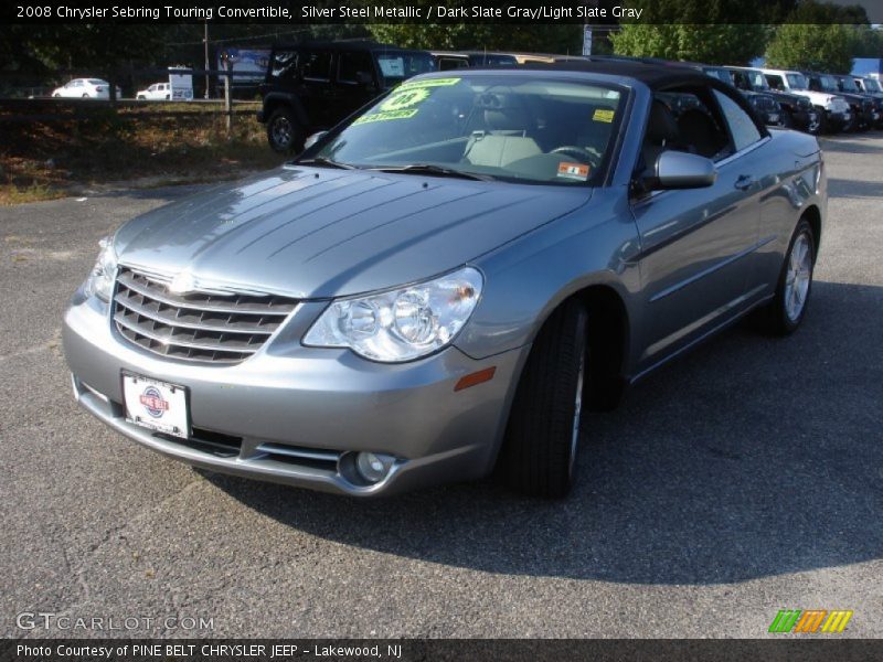 Silver Steel Metallic / Dark Slate Gray/Light Slate Gray 2008 Chrysler Sebring Touring Convertible