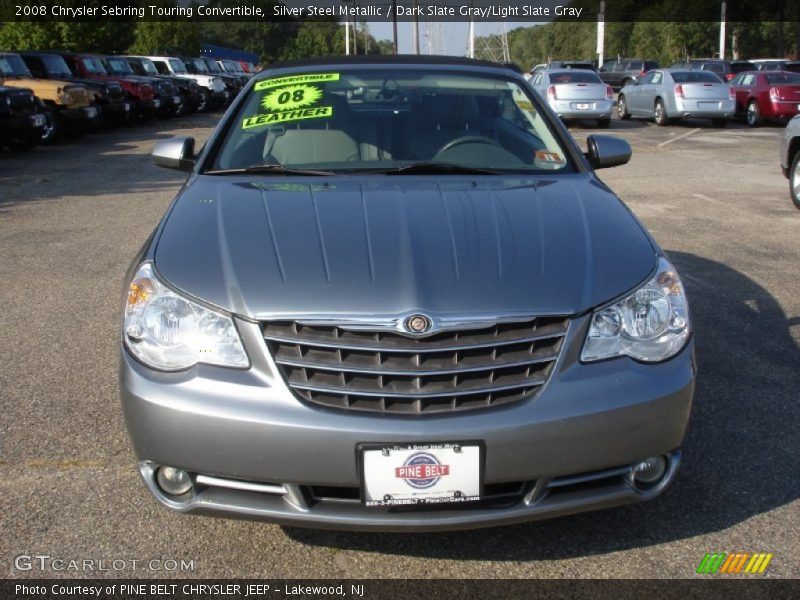 Silver Steel Metallic / Dark Slate Gray/Light Slate Gray 2008 Chrysler Sebring Touring Convertible