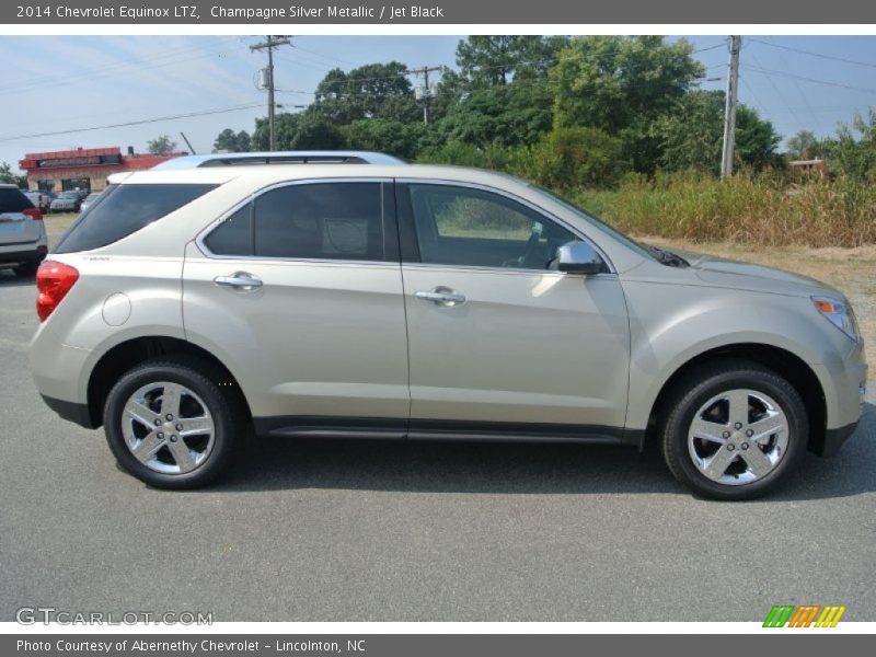 Champagne Silver Metallic / Jet Black 2014 Chevrolet Equinox LTZ