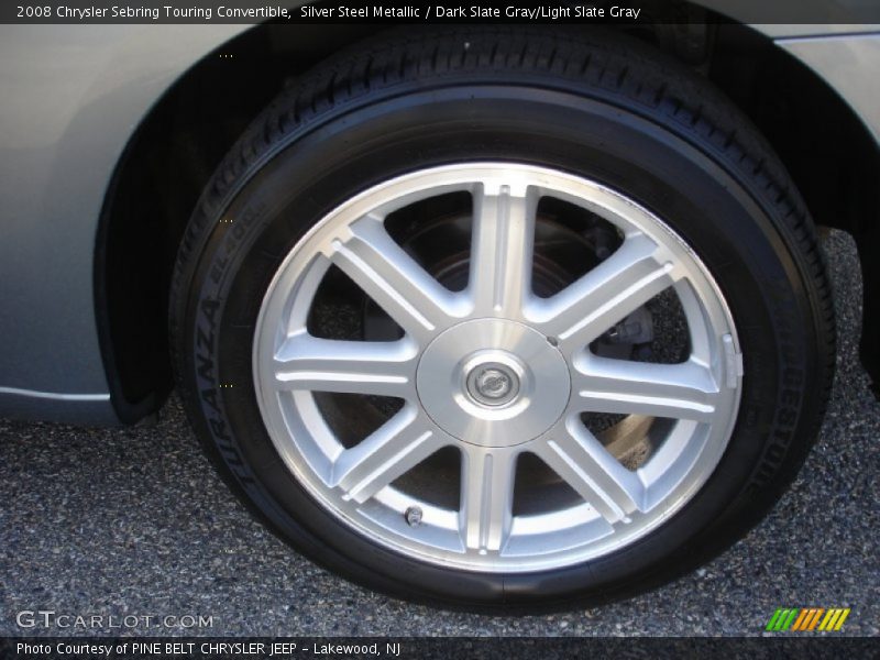 Silver Steel Metallic / Dark Slate Gray/Light Slate Gray 2008 Chrysler Sebring Touring Convertible