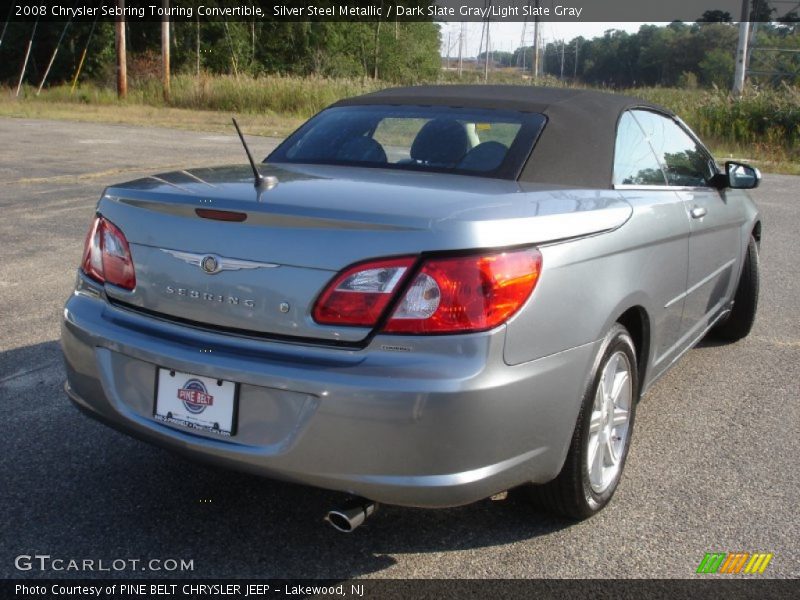 Silver Steel Metallic / Dark Slate Gray/Light Slate Gray 2008 Chrysler Sebring Touring Convertible