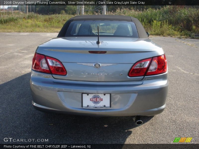 Silver Steel Metallic / Dark Slate Gray/Light Slate Gray 2008 Chrysler Sebring Touring Convertible