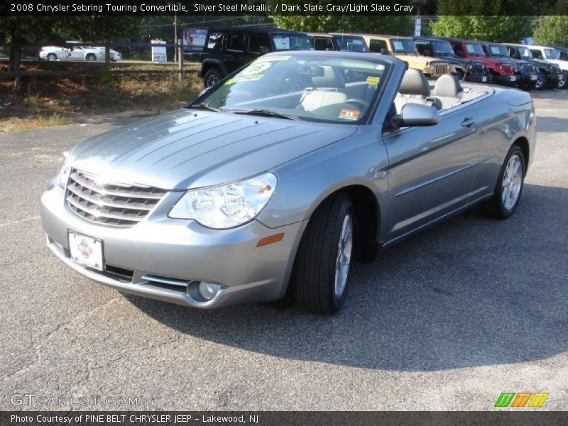 Silver Steel Metallic / Dark Slate Gray/Light Slate Gray 2008 Chrysler Sebring Touring Convertible