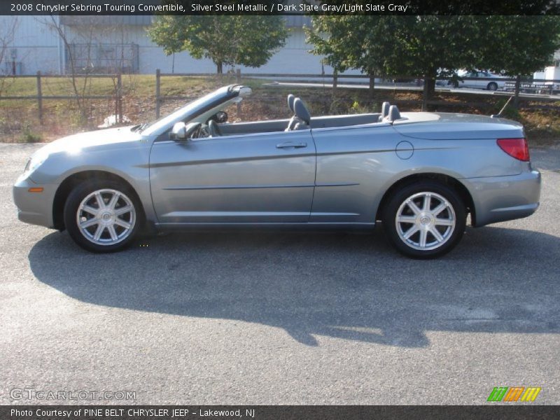 Silver Steel Metallic / Dark Slate Gray/Light Slate Gray 2008 Chrysler Sebring Touring Convertible
