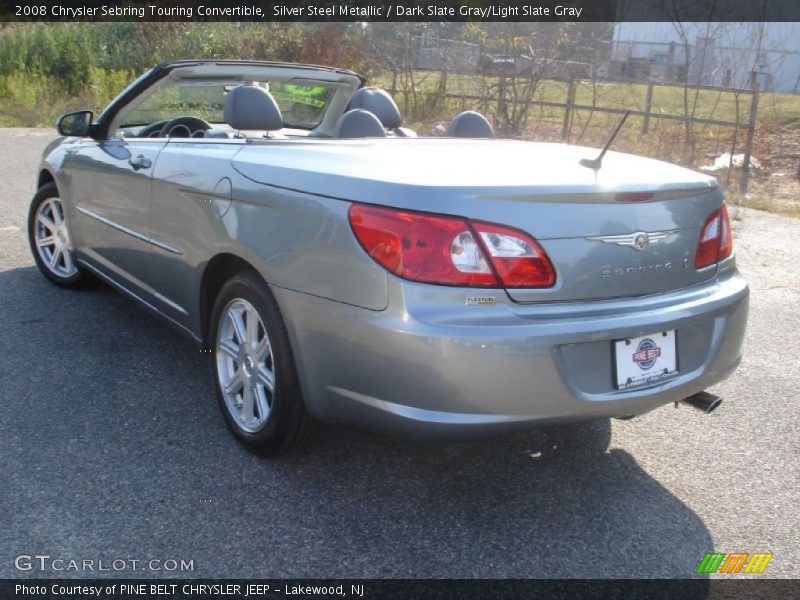 Silver Steel Metallic / Dark Slate Gray/Light Slate Gray 2008 Chrysler Sebring Touring Convertible