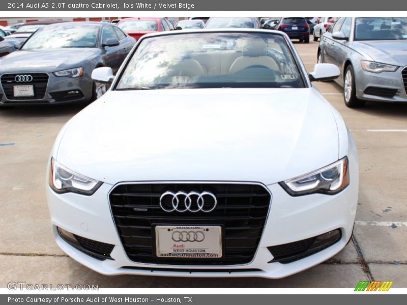 Ibis White / Velvet Beige 2014 Audi A5 2.0T quattro Cabriolet