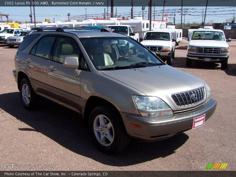 Burnished Gold Metallic / Ivory 2002 Lexus RX 300 AWD