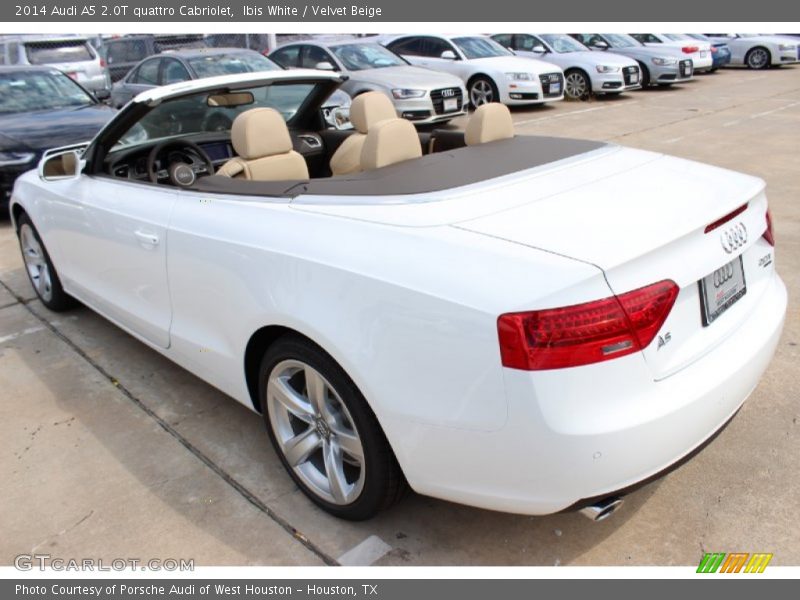 Ibis White / Velvet Beige 2014 Audi A5 2.0T quattro Cabriolet