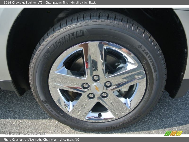 Champagne Silver Metallic / Jet Black 2014 Chevrolet Equinox LTZ