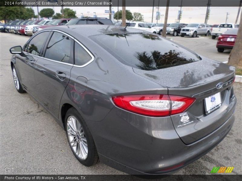Sterling Gray / Charcoal Black 2014 Ford Fusion SE EcoBoost